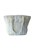 Butter Blue Quilted Tote Bag - Mosey Me