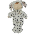 Domino Dog Cozy Dinkum doll Olli Ella black and white plush dog
