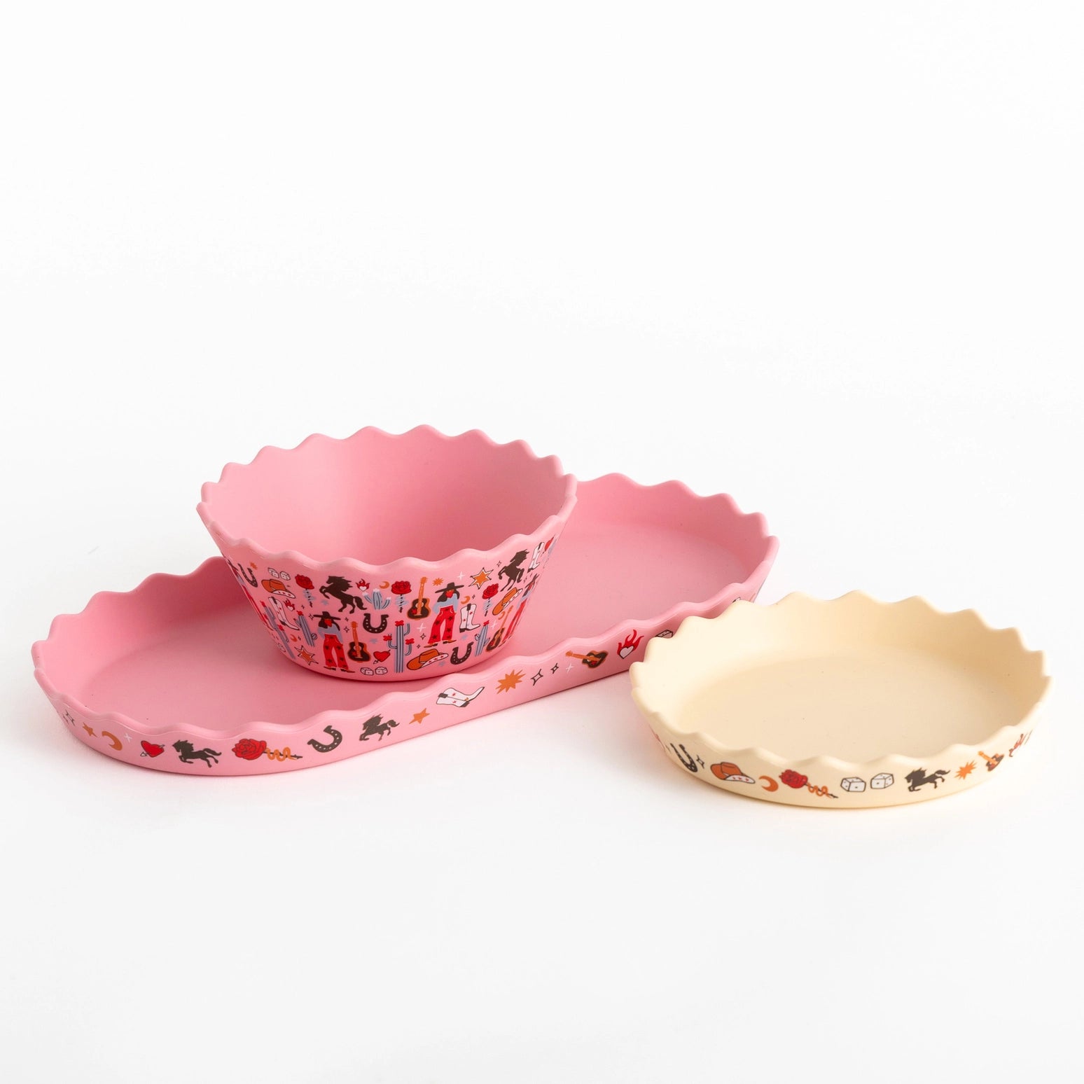 Bowl and Plate Set | Cowgirl