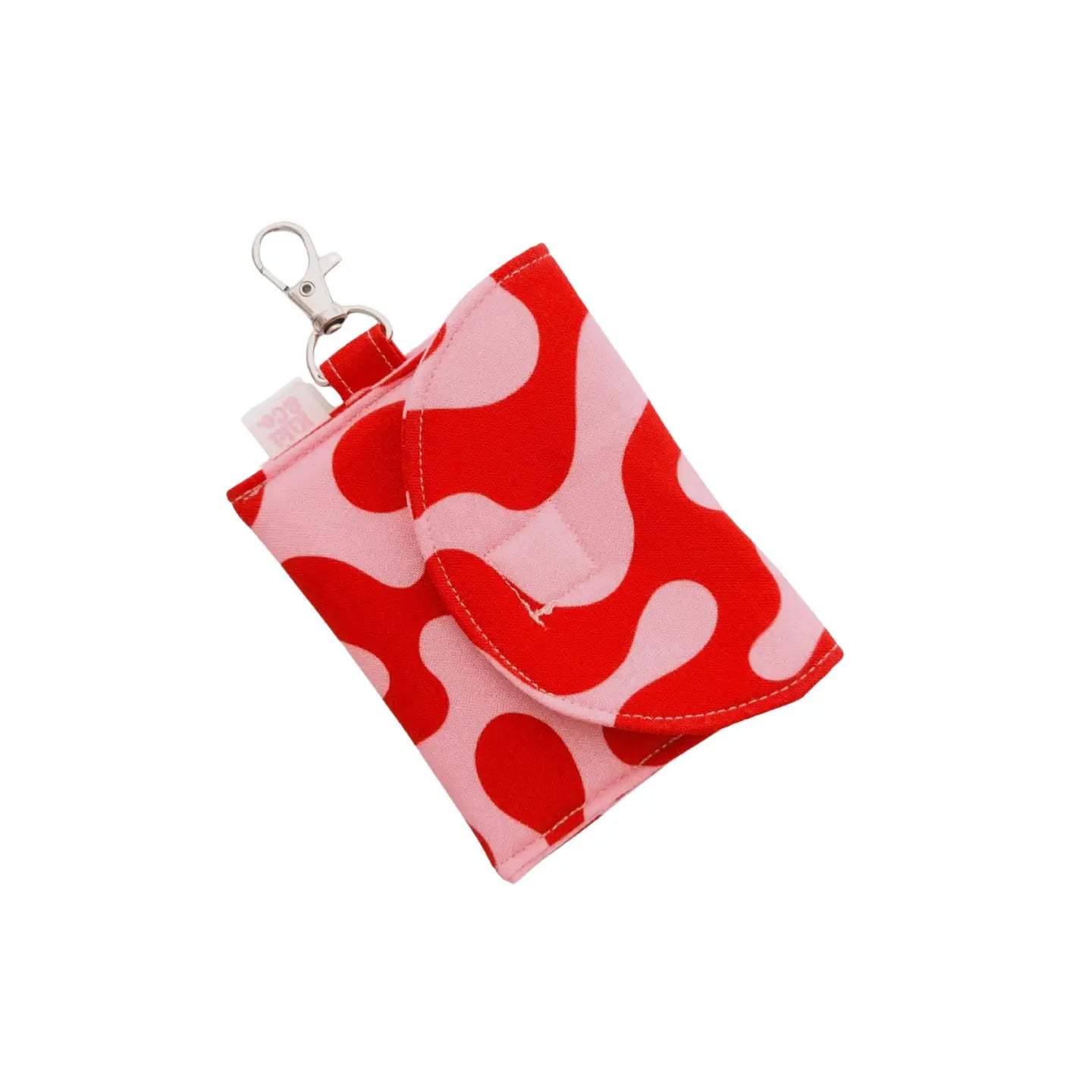 Earbud Pouch | Red/Pink Swirls
