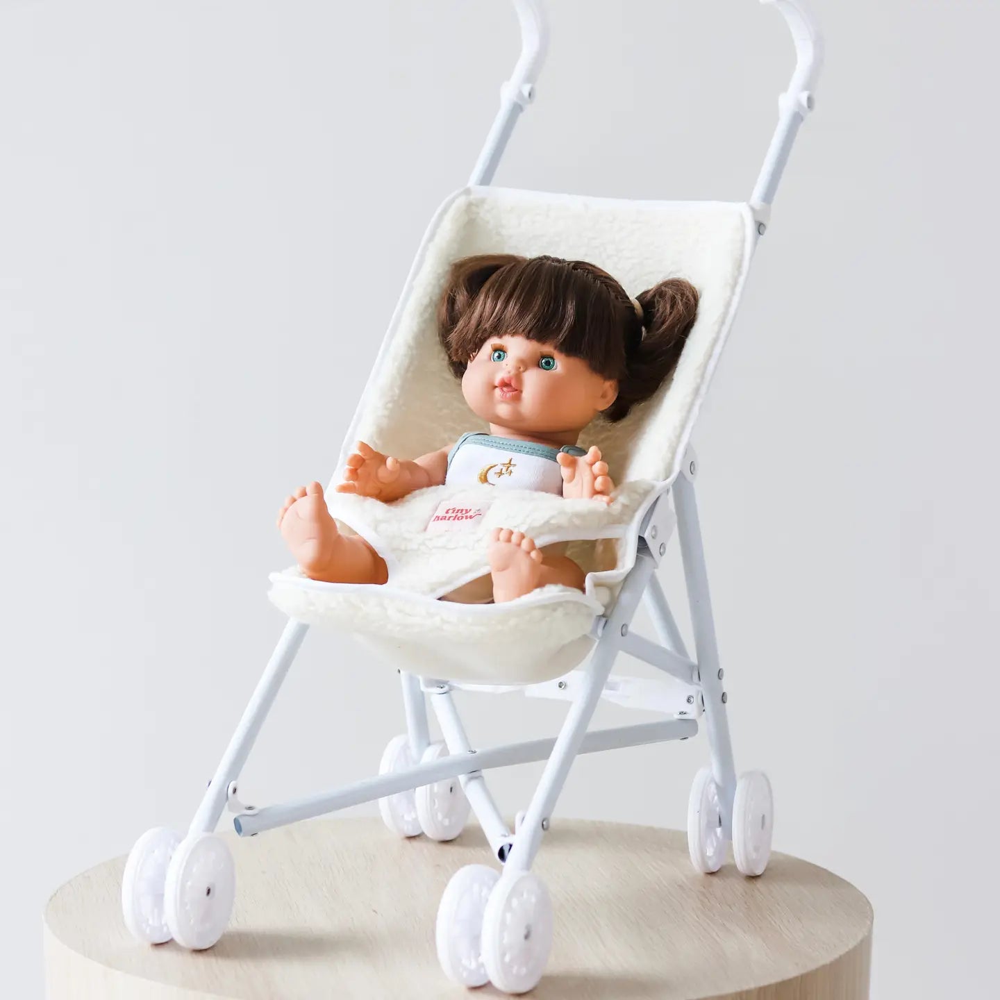 Folding Dolls Stroller | Cream Sherpa