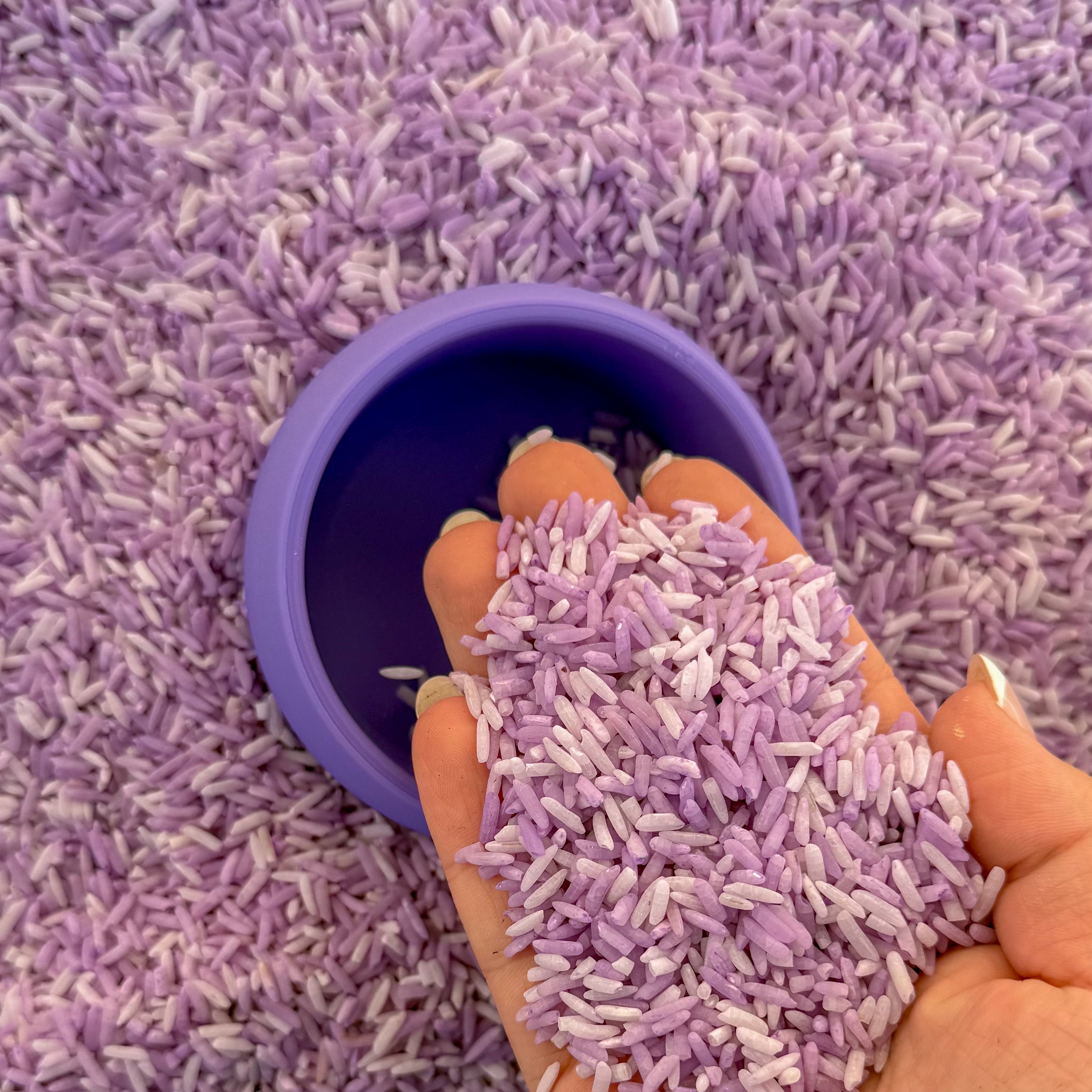Lavender Fields Purple Rice Sensory Base - Honey Hollow