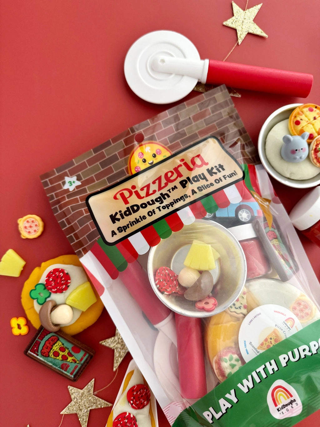 Pizzeria Playdough Kit - Earth Grown KidDoughs