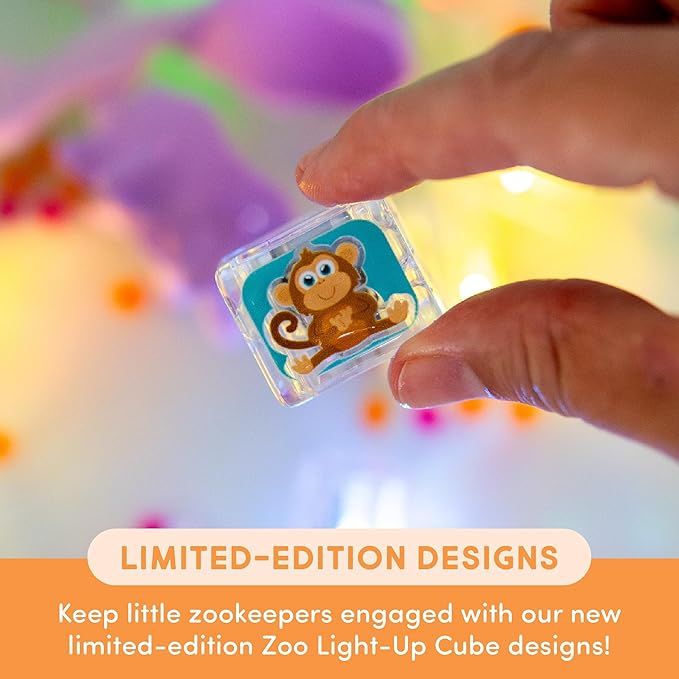 Water activated zoo animal light up bath toys by Jellystone Designs

