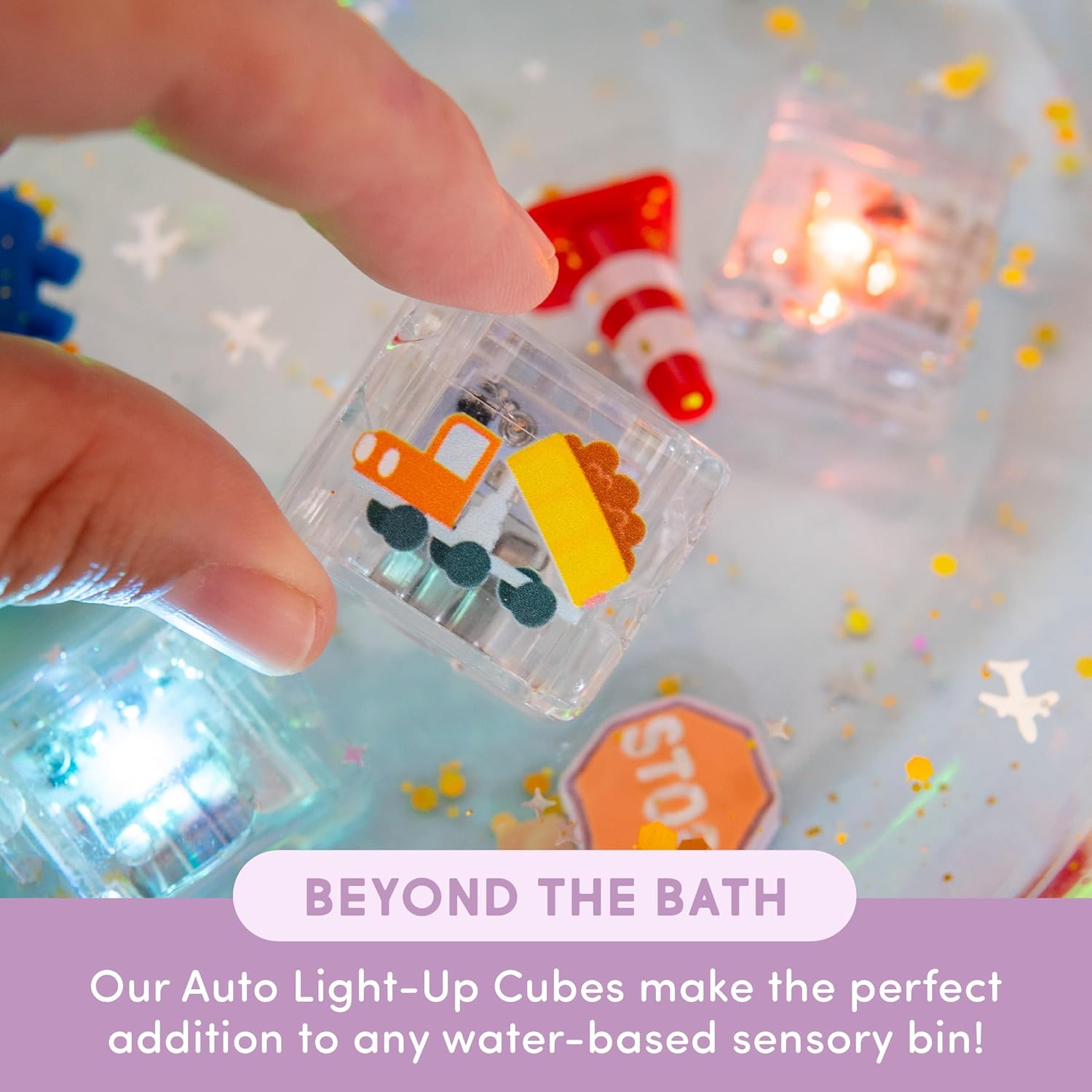 Water activated vehicle bath toys by Jellystone Designs
