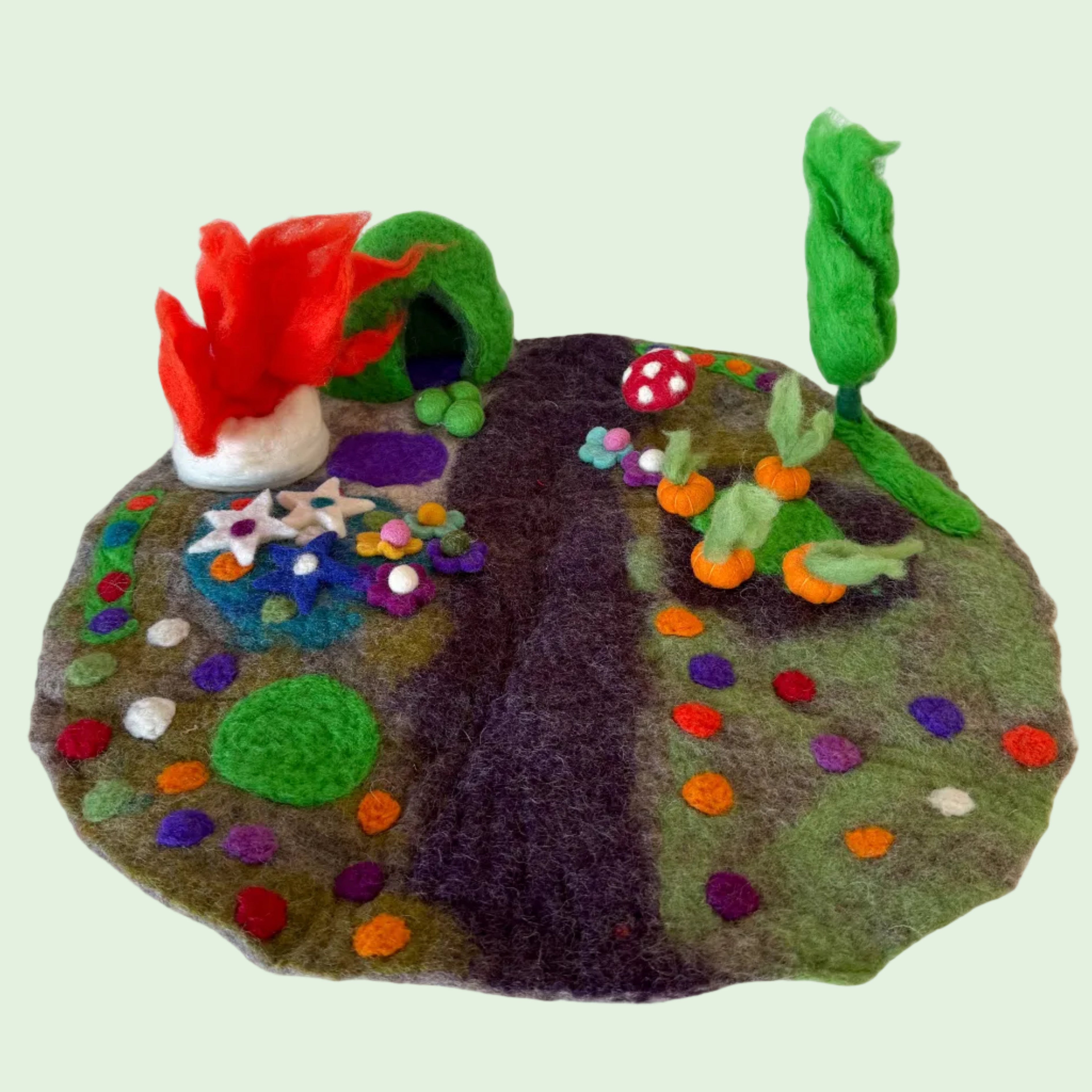 Magical Elf Garden Felt Play Mat – Himalayan Felt Co