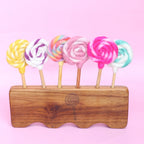 Raspberry Lollipop Felt Food - Juni Moon