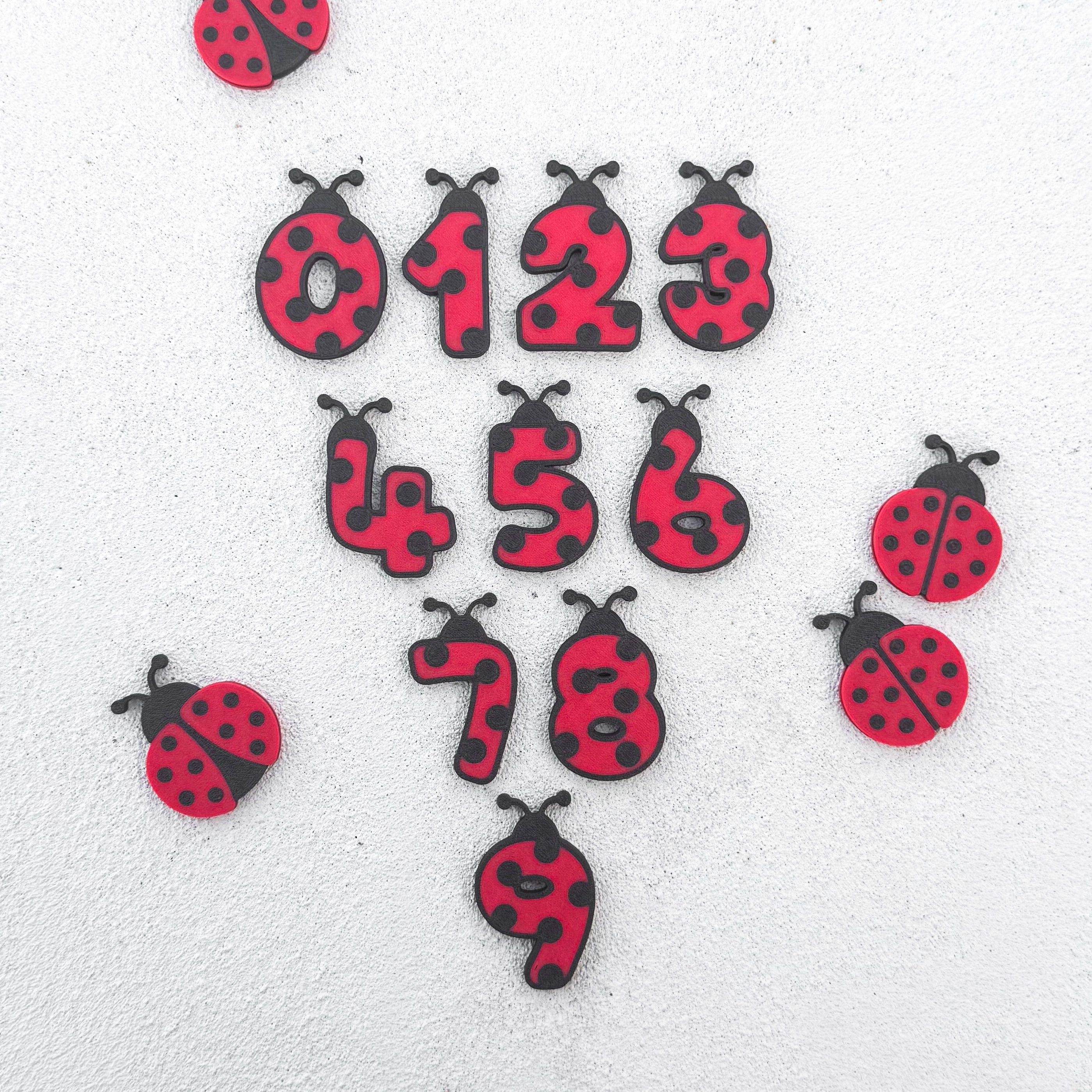 Little Ladybug Number Sensory Play Coins - Honey Hollow