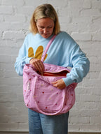 Peony Forget Me Not Quilted Baby Bag - Mosey Me