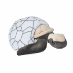 Hawksbill turtle plush toy with removable baby turtle and crinkly egg
