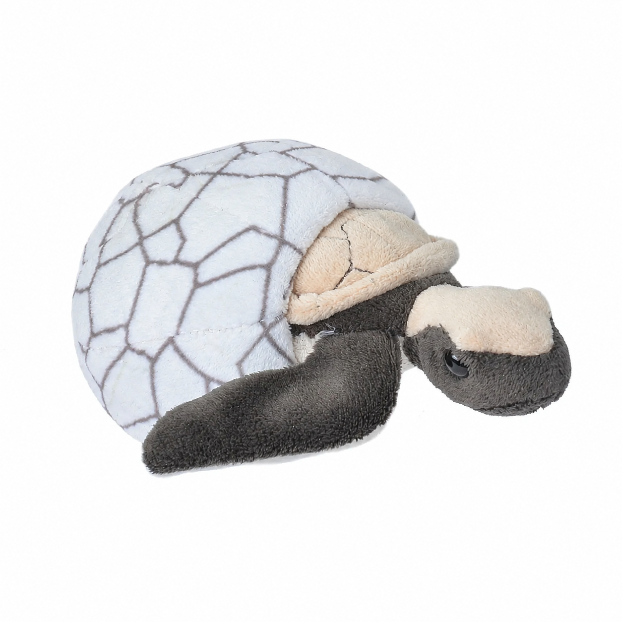 Hawksbill turtle plush toy with removable baby turtle and crinkly egg