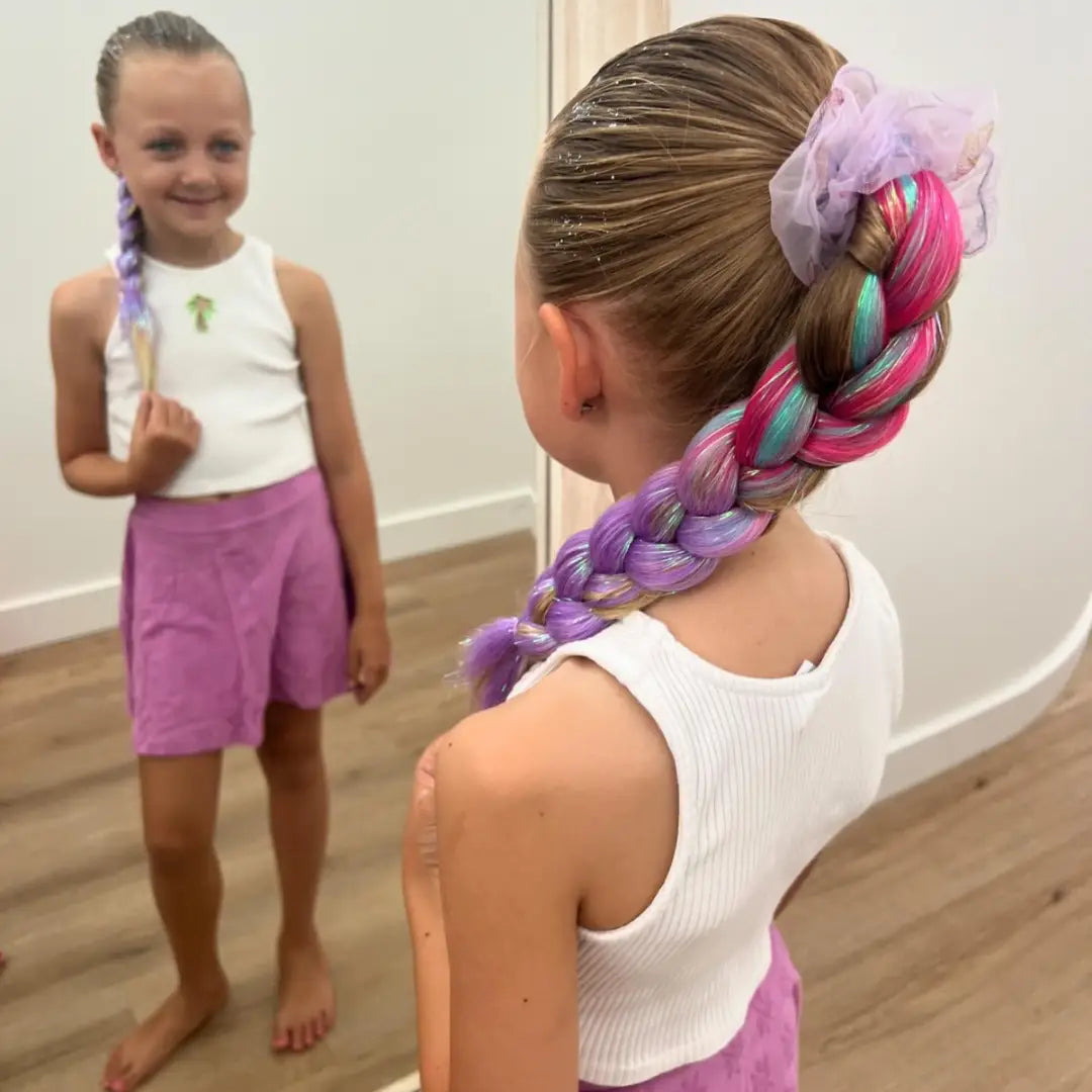 Straight Little Ponytail Extension | Double Sided Colour | 16"