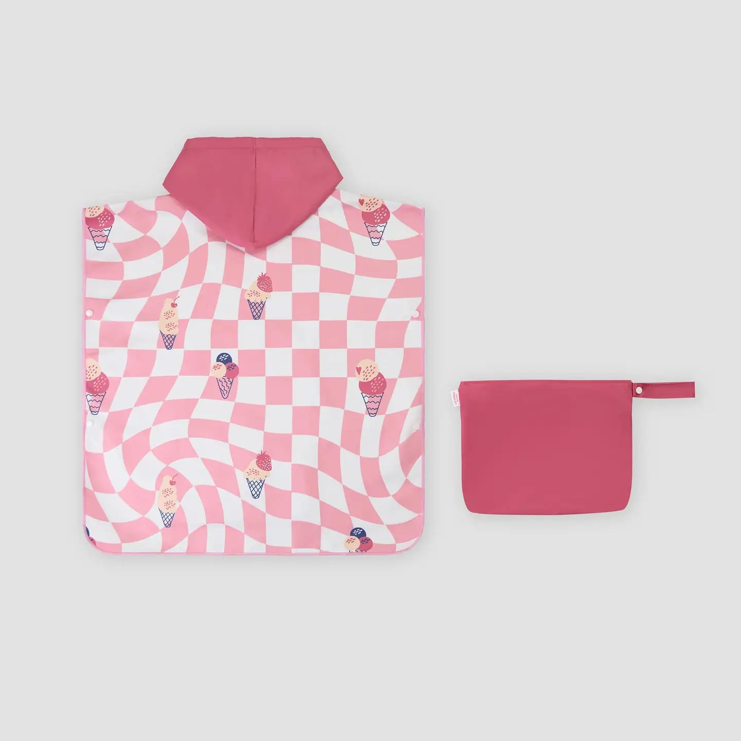 Kids Hooded Towel - Sand Free | Ice Cream