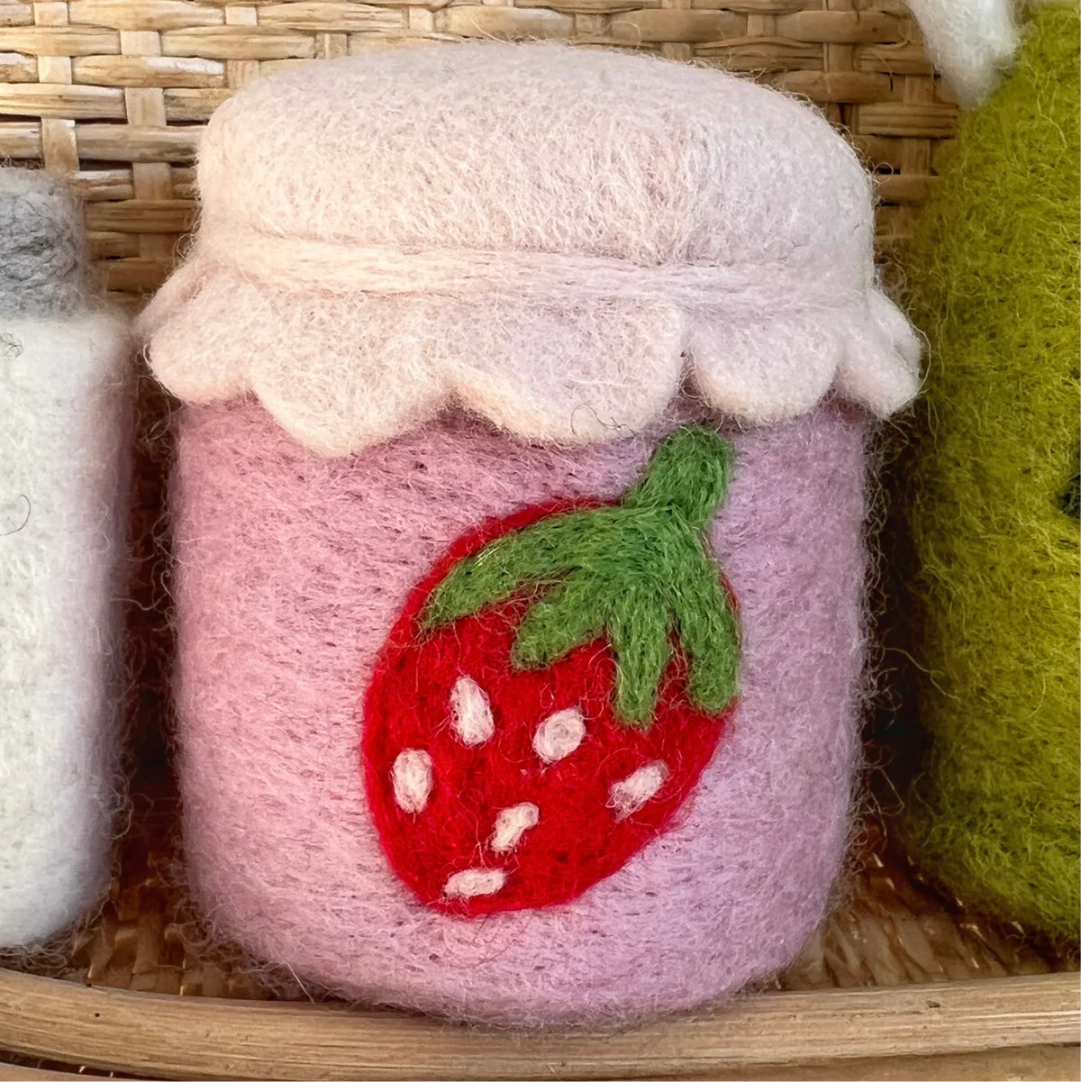 Strawberry Jam Felt Jar - Playtisserie