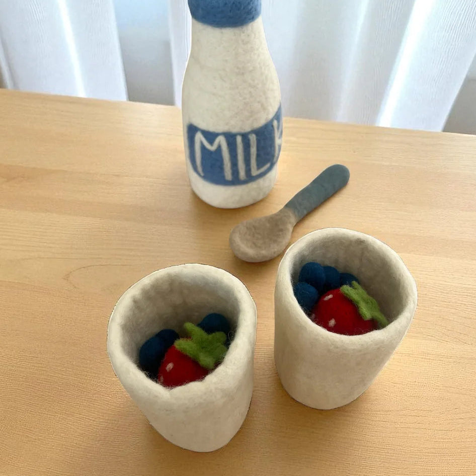 White Felt Cup  - Playtisserie