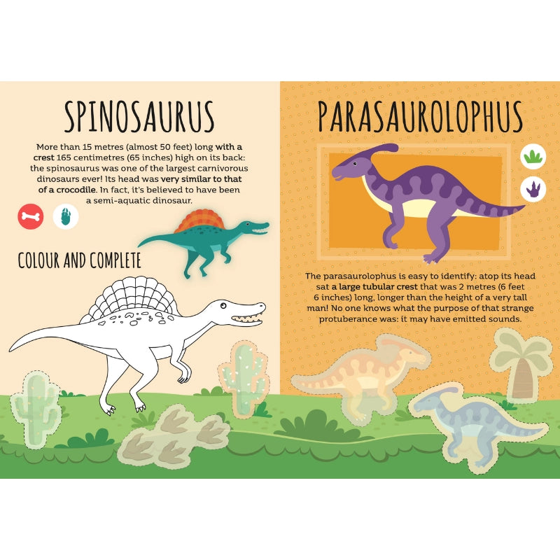 Screen-free dinosaur craft and activity kit