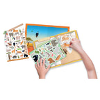 Educational animal activity book with stickers