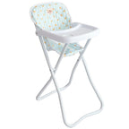 blue ducky highchair for dolls made by tiny harlow
