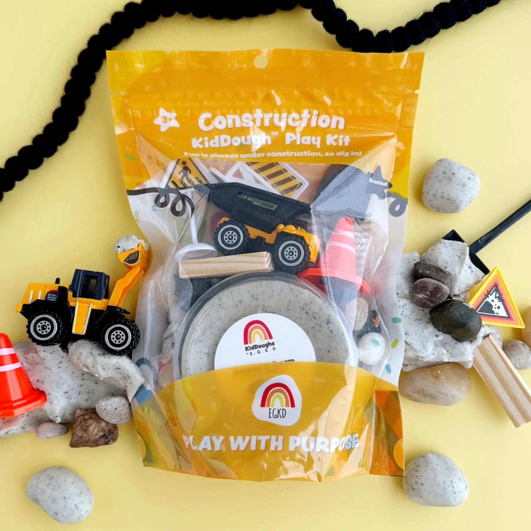 Construction Sensory Playdough Kit - Earth Grown KidDoughs