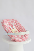 Pink Gingham Baby Dolls Car Seat Capsule - Tiny Harlow