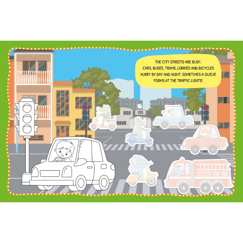 Sassi Arts & Crafts Mega Vehicles creative activity box