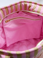 Lilac Sprout Quilted Tote Bag - Mosey Me
