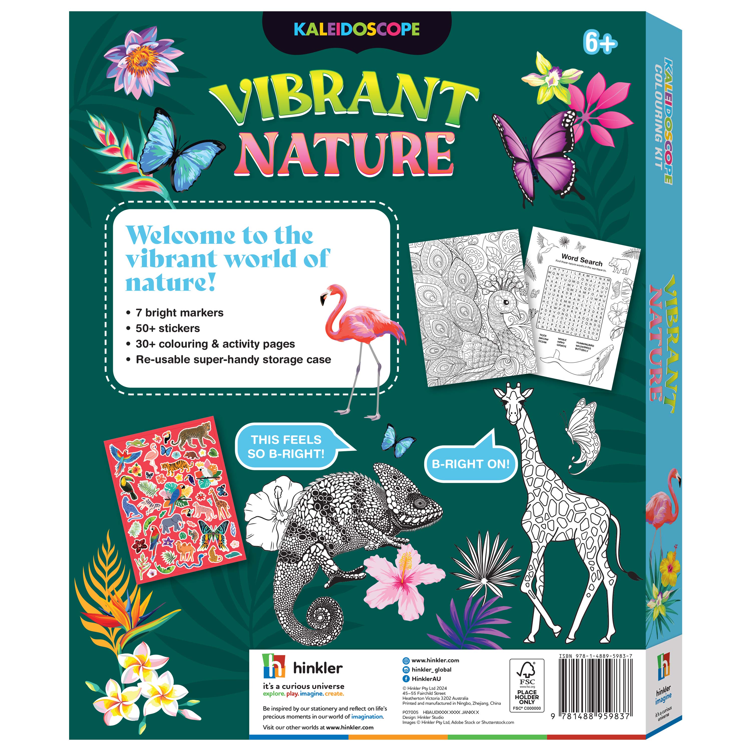 Vibrant Nature Colouring Kit - Kaleidoscope