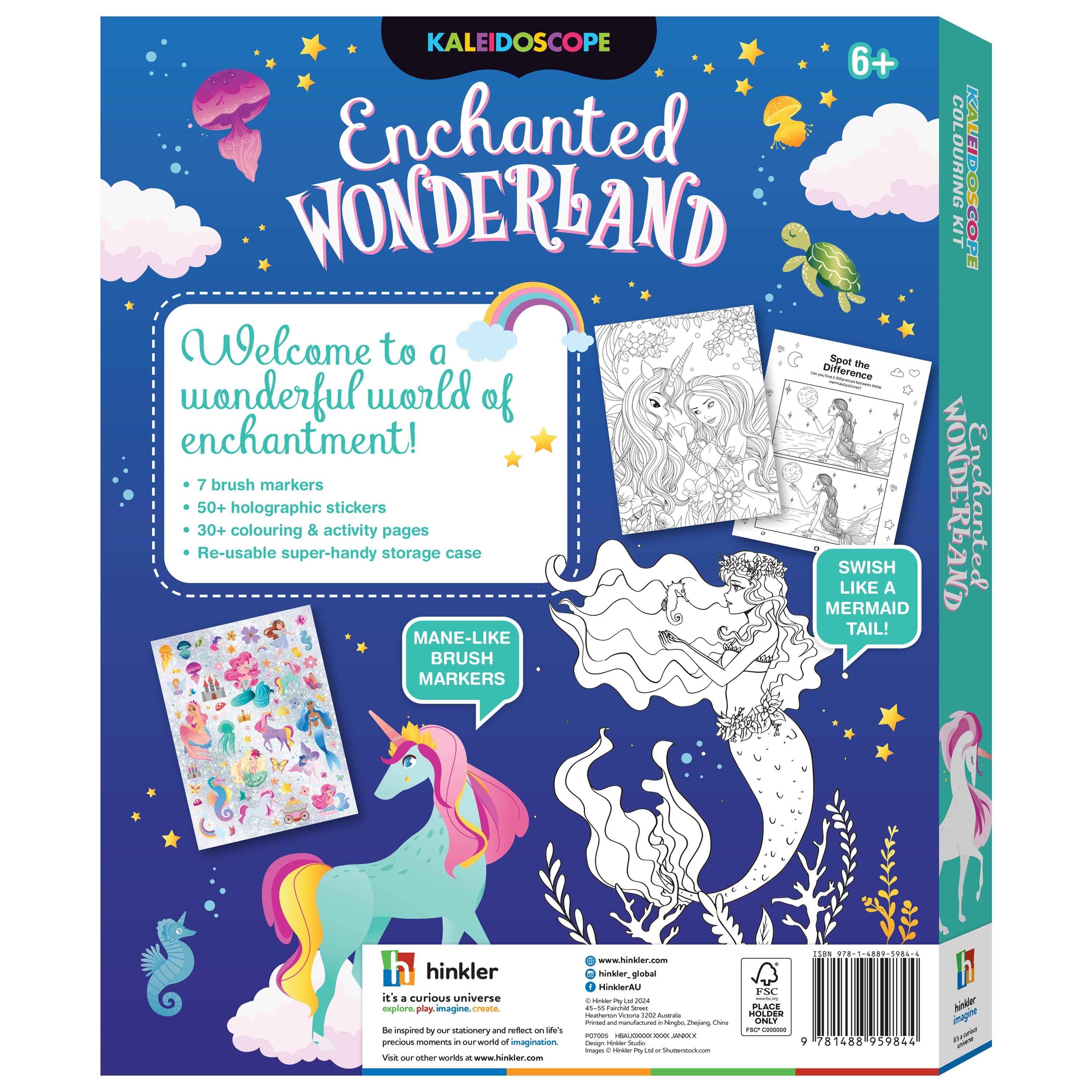 Enchanted Wonderland Colouring Kit - Kaleidoscope