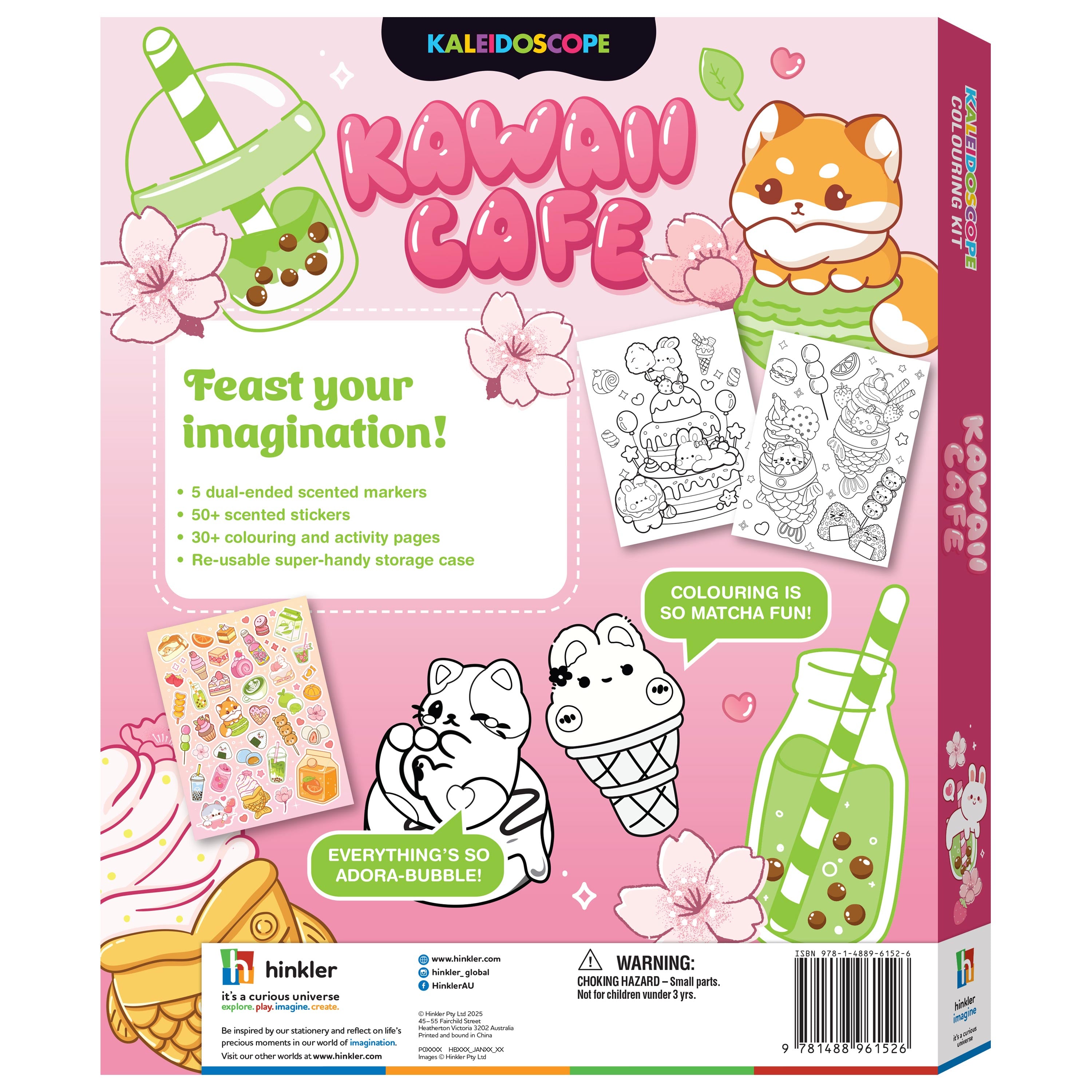Kawaii Cafe Colouring Kit - Kaleidoscope