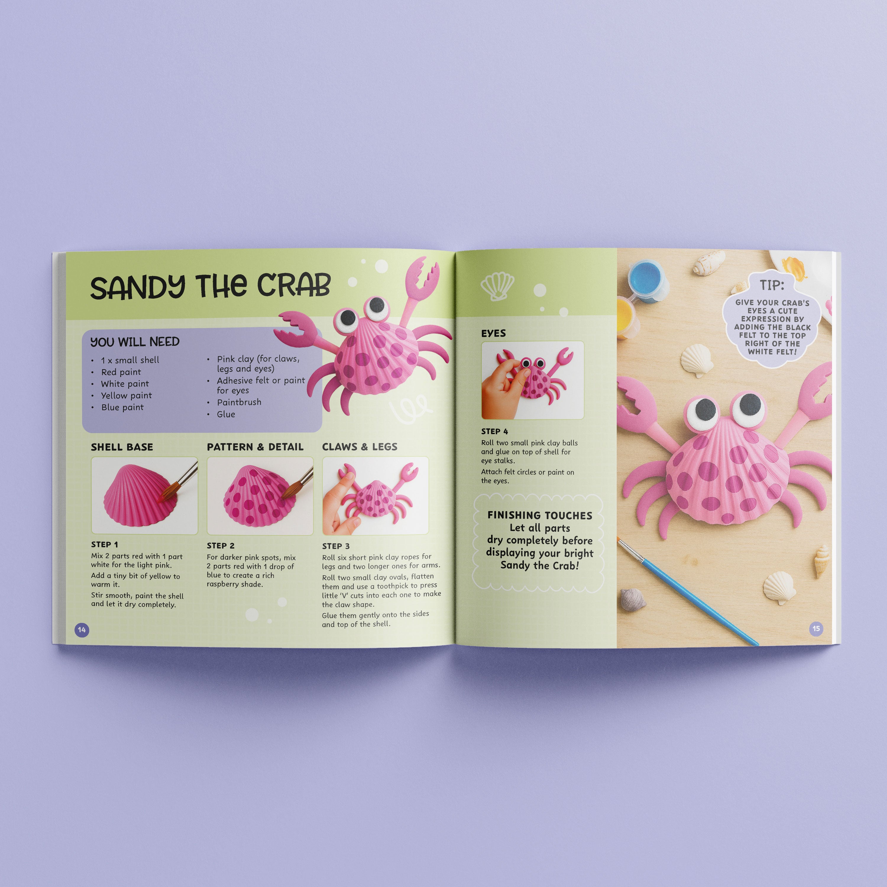 Shell Paint & Clay Craft Kit - Hinkler