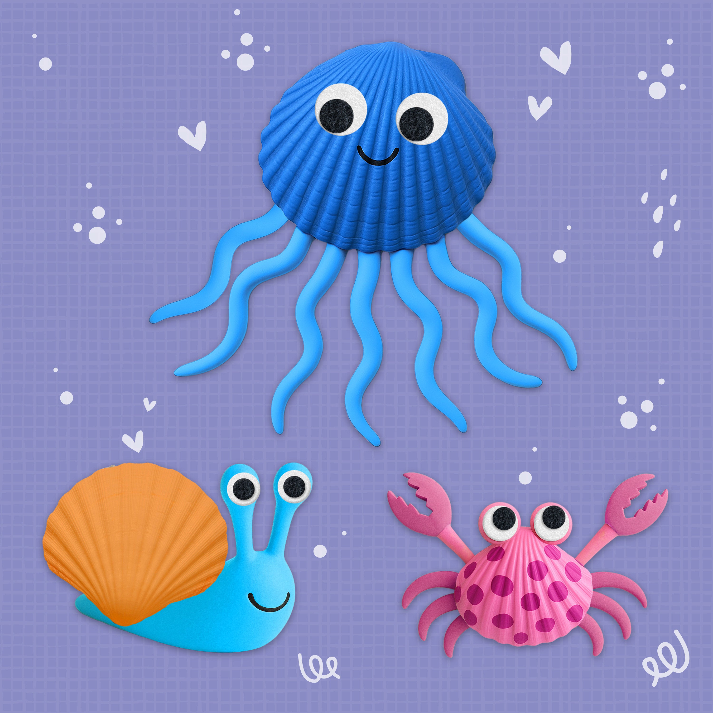 Shell Paint & Clay Craft Kit - Hinkler