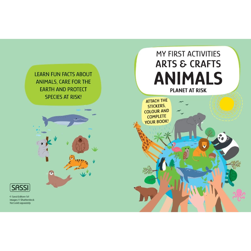 Animal themed arts and crafts activity kit for kids