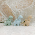 Winnie Parkes Diplo the Dino Dragon natural rubber baby teether in sage
