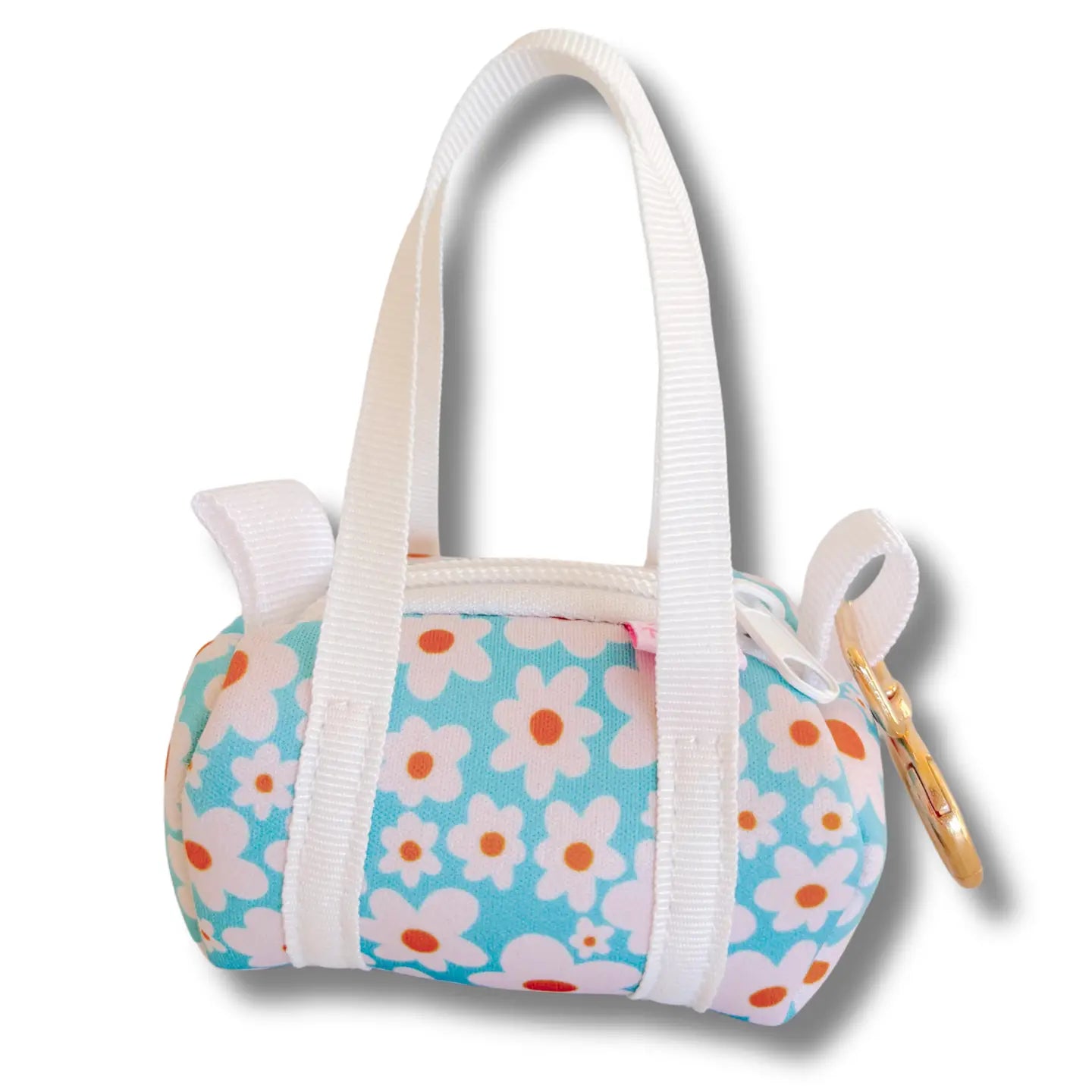 Bag Charm - Mini Purse | Blue Daisy