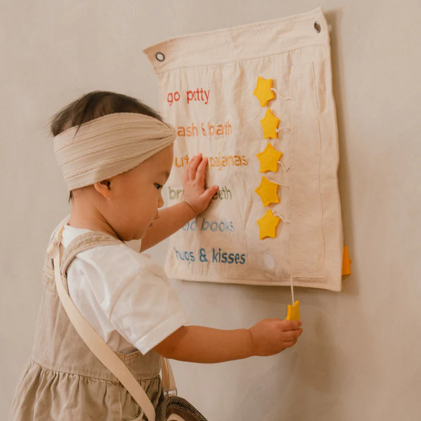 montessori bedtime routine banner kids