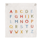 Alphabet learning wall hanging for nursery or playroom