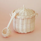 Rattan Pot & Ladle Set - Playtisserie