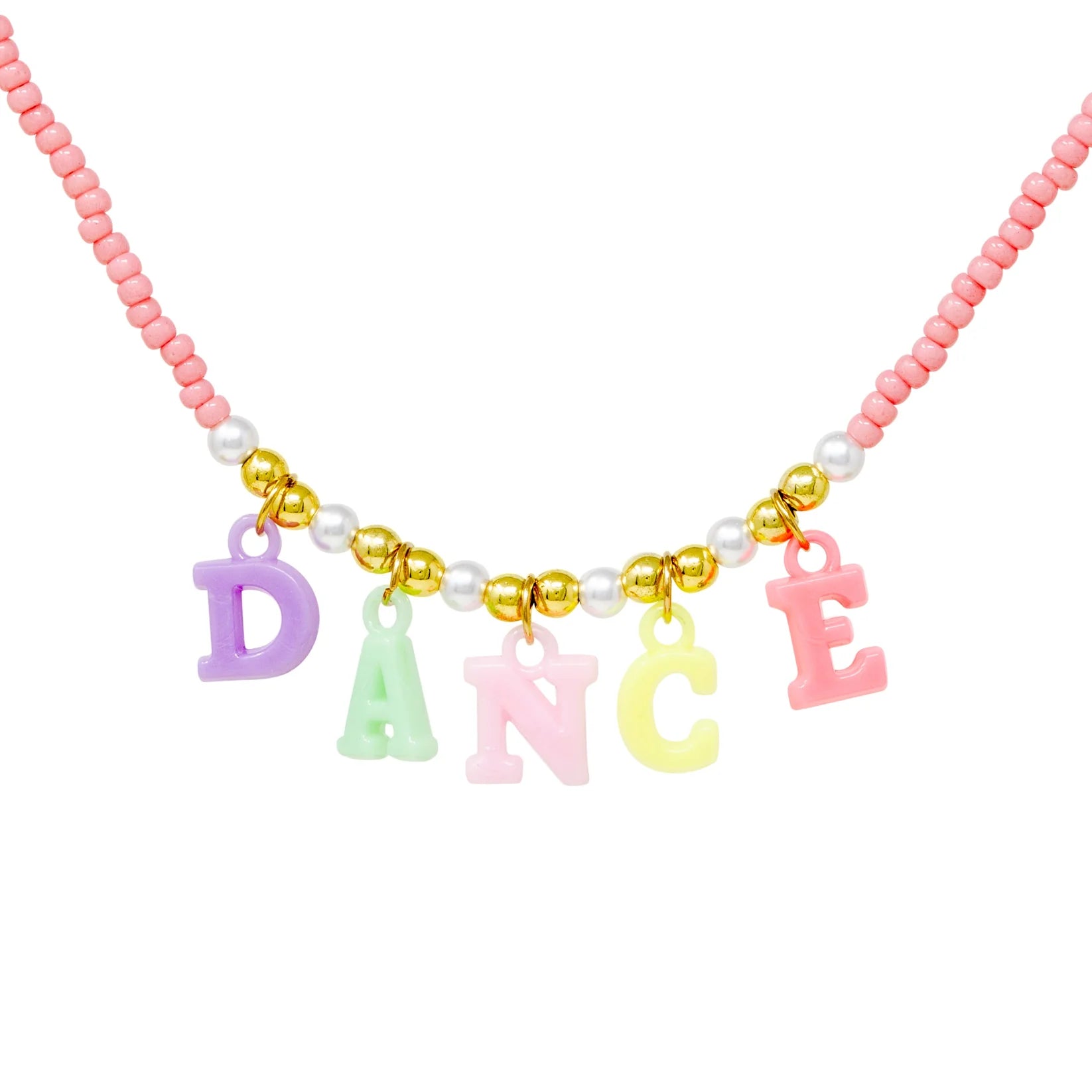 Pink Bead Necklace - Dance