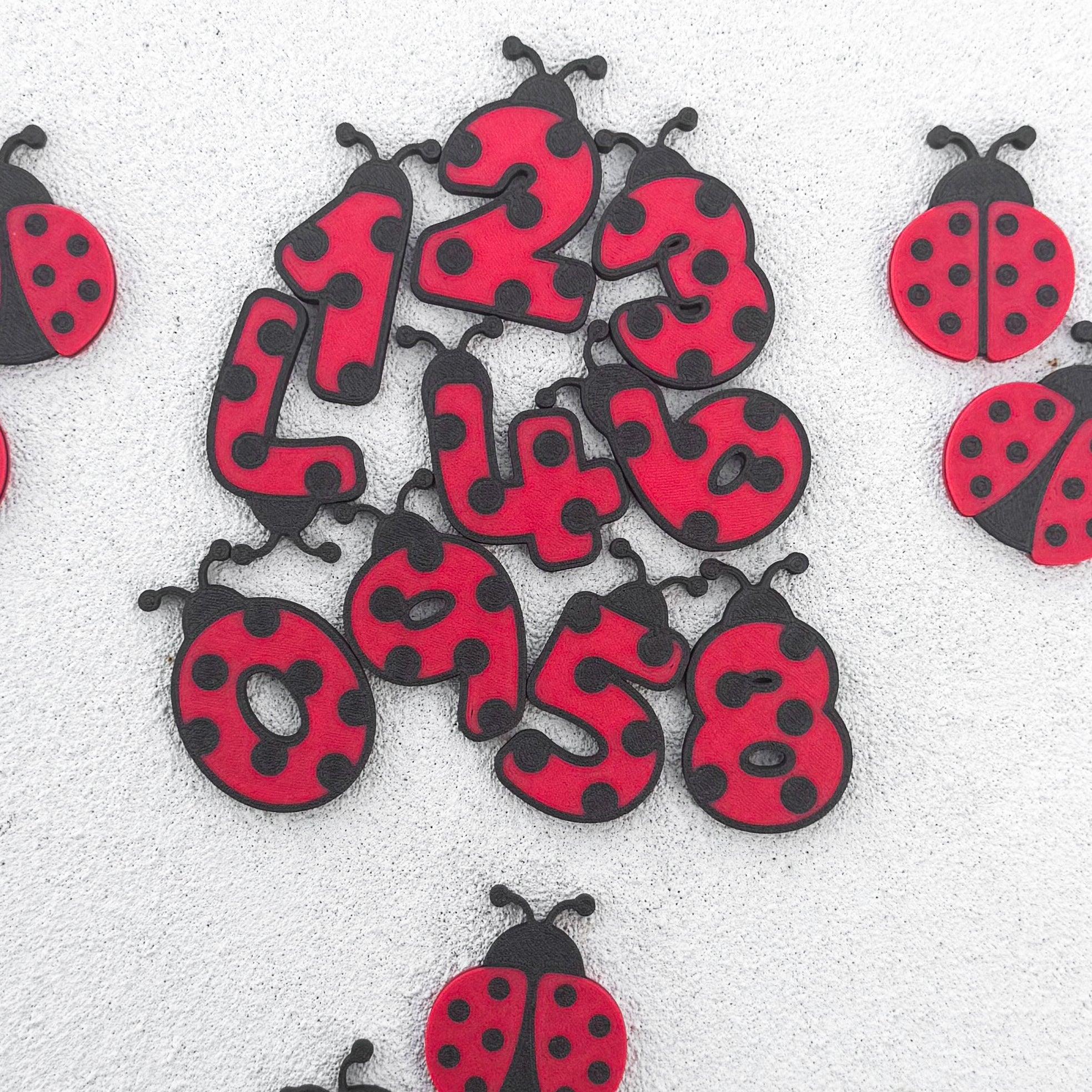 Little Ladybug Number Sensory Play Coins - Honey Hollow