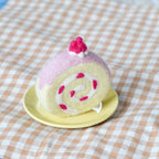 Strawberry Swiss Roll Felt Food - Tara Treasures