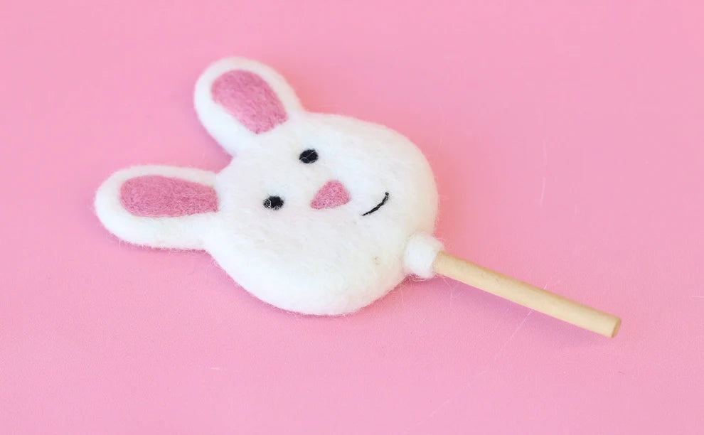 Easter Bunny Felt Lollipop - Juni Moon