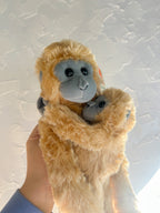 Common Langur Monkey Mum & Baby Detachable Plush Duo - Wild Republic