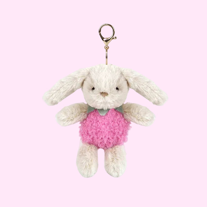 Berry Sweet Strawberry Bunny Bag Charm - Mon Ami