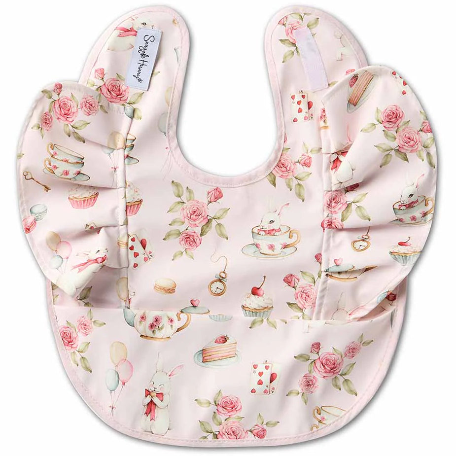 Alice's Tea Party Frill Snuggle Bib - Snuggly Hunny