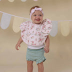 Alice's Tea Party Frill Snuggle Bib - Snuggly Hunny