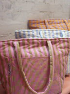 Lilac Sprout Quilted Tote Bag - Mosey Me