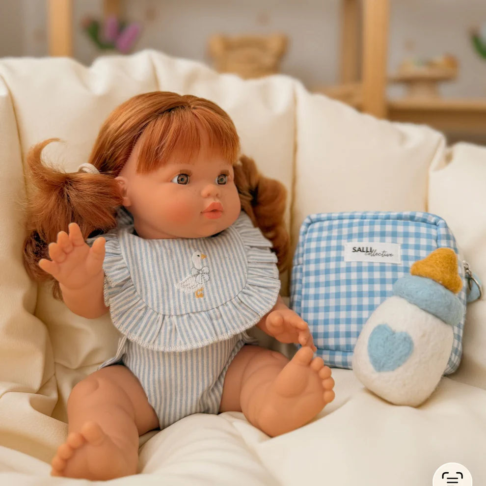 Blue Felt Dolly Bottle - SALLI Collective