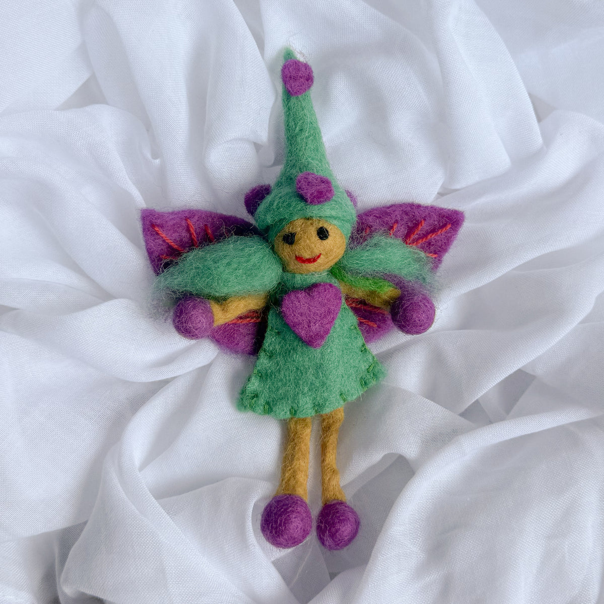 Miss Wisteria Witch Small Fairy – Himalayan Felt Co