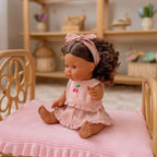 Cherry Pinstripe Dolls Outfit Set - SALLI Collective