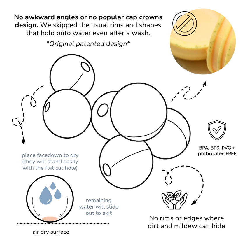 Large Babos Fidget Sensory Balls/Bath Toy Set - Little Lamb Kind